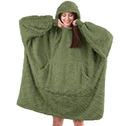 Pull en peluche pour femmes avec capuche et poches pratiques Chic und Stil