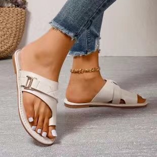 Sandales en cuir de loisirs pour femmes Chic und Stil