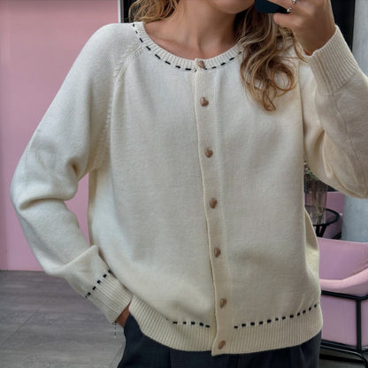 Dames gilet aérien avec des détails de bouton élégants Chic und Stil