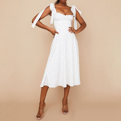 Robe maxi floral à ceinture à nouer Chic und Stil