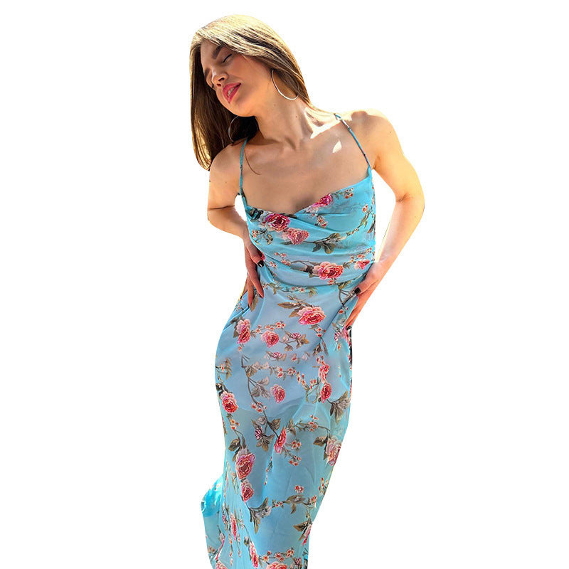 Robe mini Bodycon fleurs Chic und Stil pour femmes
