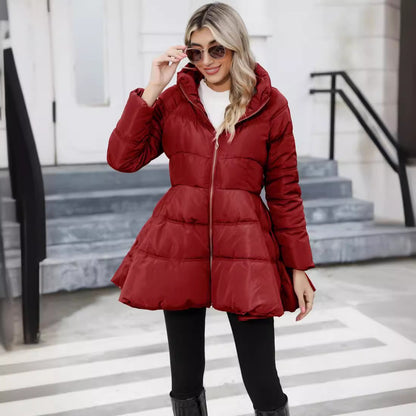 Dames doudoune d'hiver avec col montant Chic und Stil