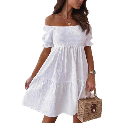 Robe smock à manches bouffantes pour femmes Chic und Stil