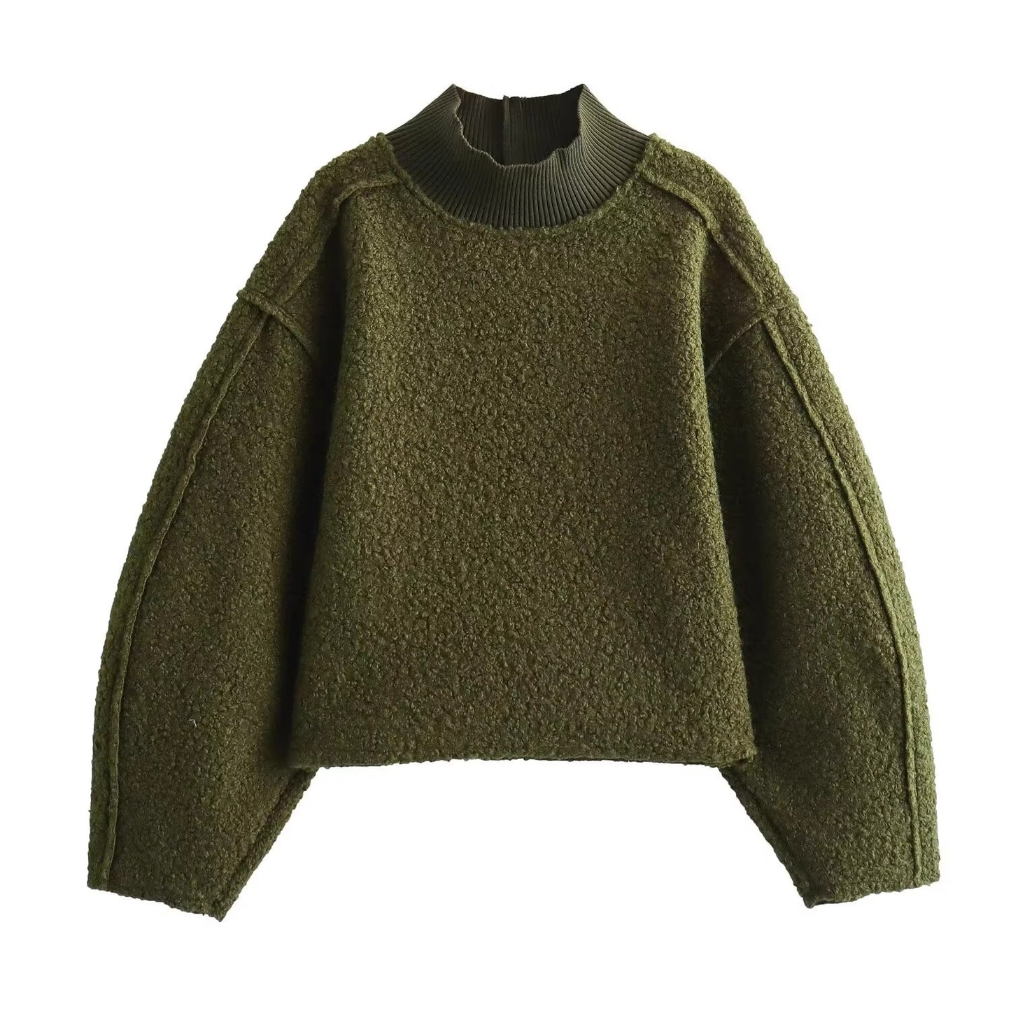 Pull en grosse maille pour femmes à col montant Chic und Stil