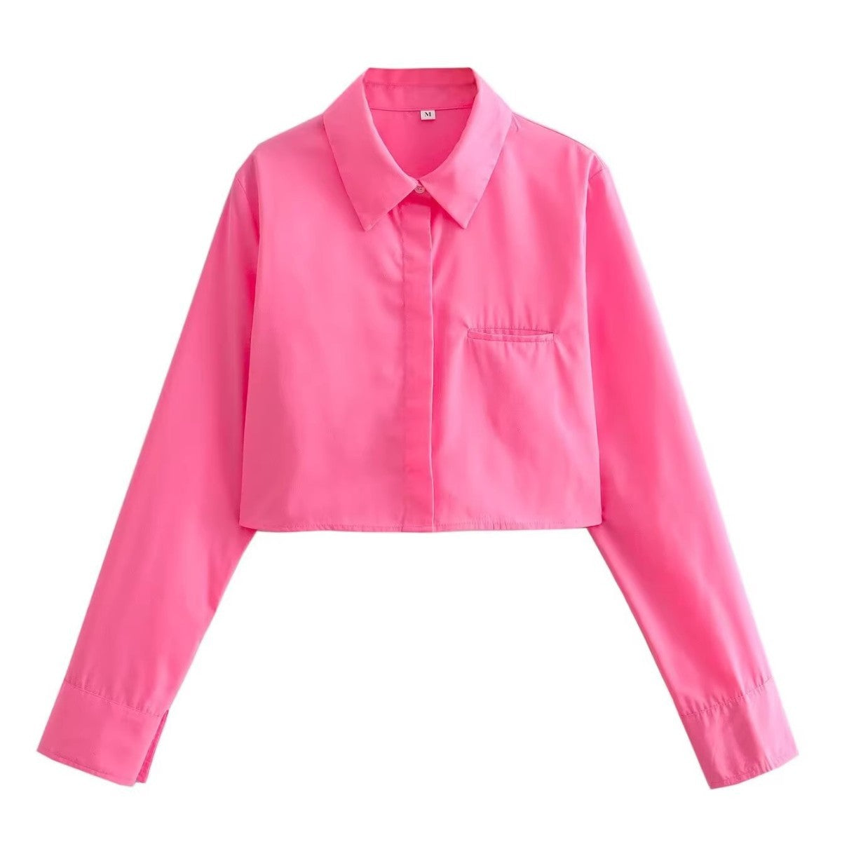 Blouse femme cropped avec col classique Chic und Stil