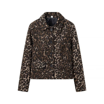 Ladies oversized Leopard Jacket Chic and Style