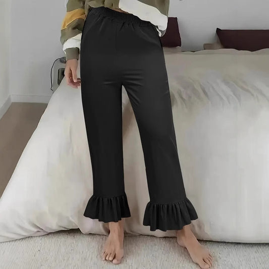 Dames Culotte douillette avec finition volant Chic und Stil