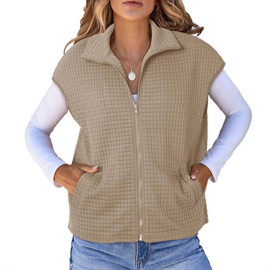 Dames gilet matelassé avec poches pratiques Chic und Stil