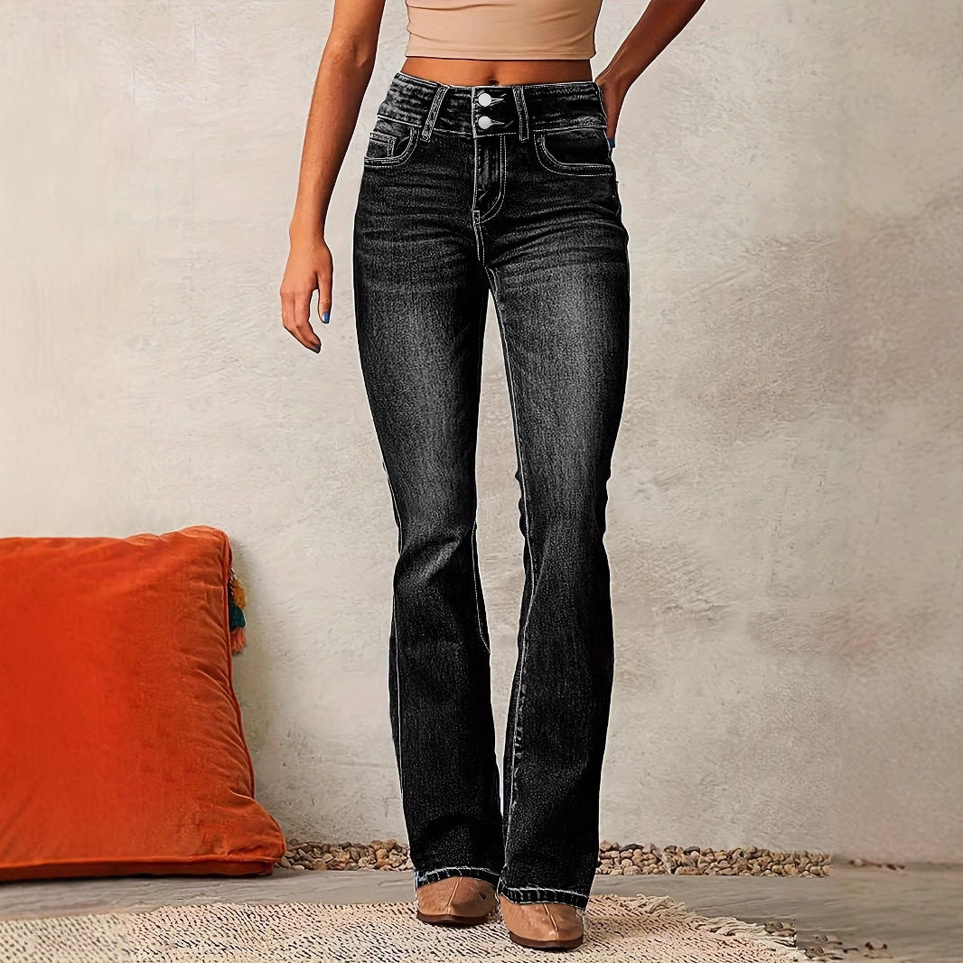 High-waisted Bootcut jeans for Women Chic and Style