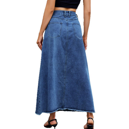 High quality denim maxi skirts for women in Chic and Stylish style