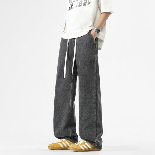 Casual loose pants for men with elastic waistband and pockets Chic and Style