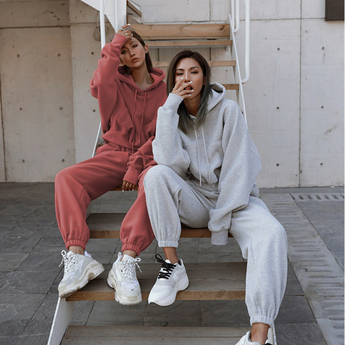 Women's hoodie set and baggy pants Chic und Stil