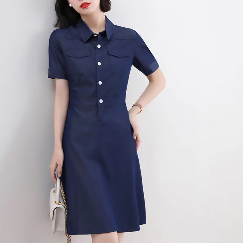Robe chemise femme avec bouton devant Chic und Stil