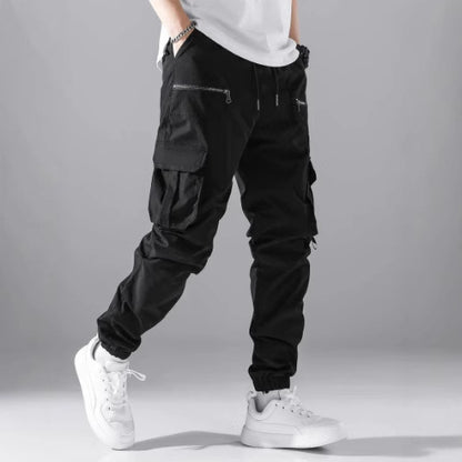 Pantalons cargo pour hommes avec poches zippées modernes Chic und Stil