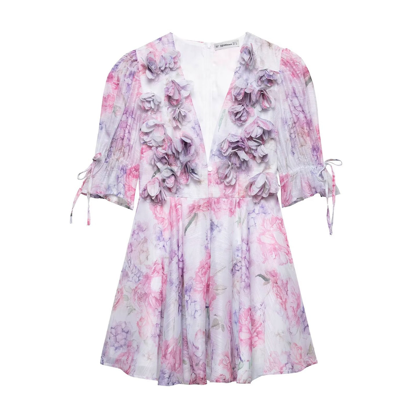 Robe d'été ludique pour femmes avec un design d'application 3D floral Chic und Stil