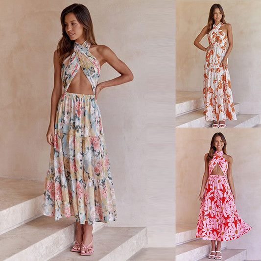 Robe Maxi Collier Bohémienne Chic und Stil
