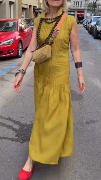 Robe polo maxi pour femmes avec coupe décontractée et texture structurée Chic und Stil
