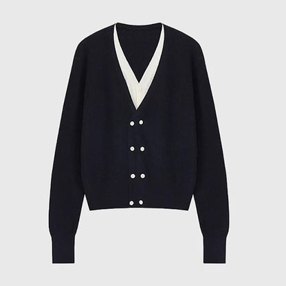 Cardigan en maille superposée pour femmes Chic und Stil