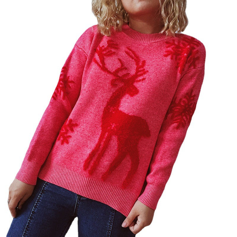 Pull de Noël pour femmes avec un design de renne festif et une qualité de tricot haut de gamme Chic und Stil