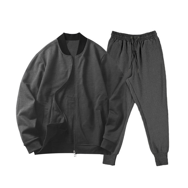 Men's Complete Sporty Outfit with Casual Bomber and Chic Jogging Pants