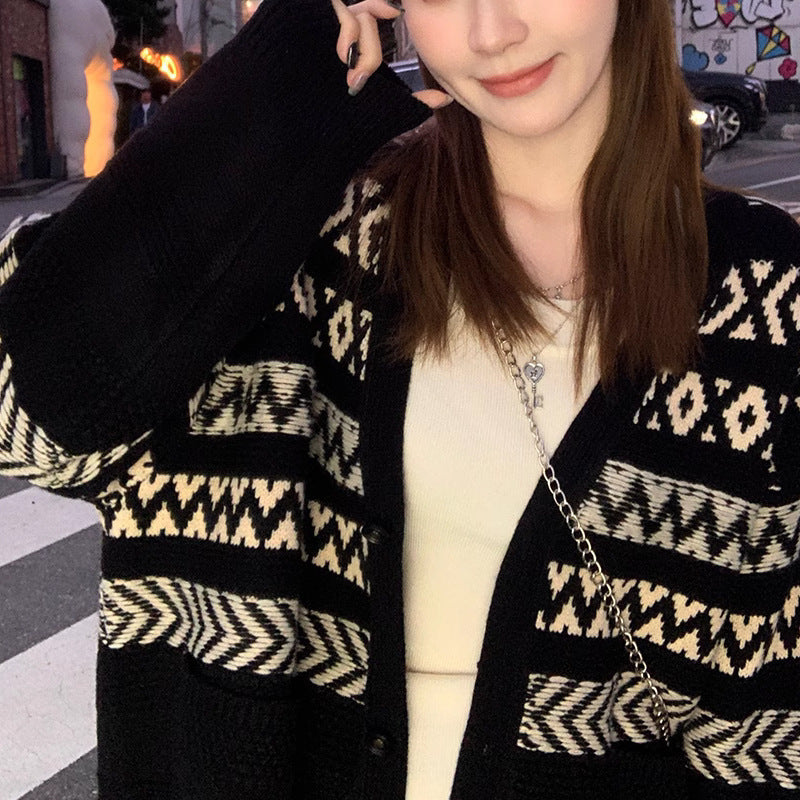 Dames cardigan en tricot douillet Chic und Stil