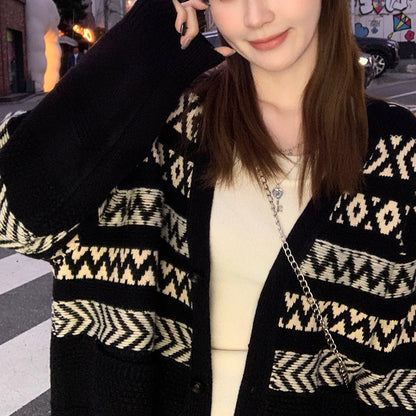 Dames cardigan en tricot douillet Chic und Stil