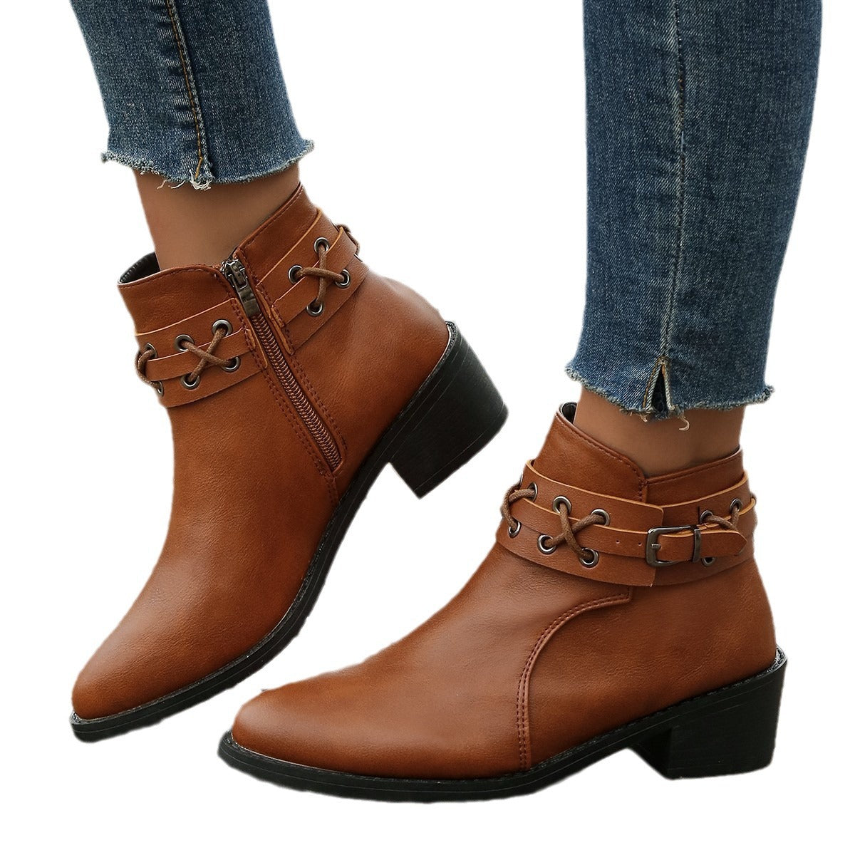 Bottes pour femmes avec détail de lacet tendance Chic und Stil