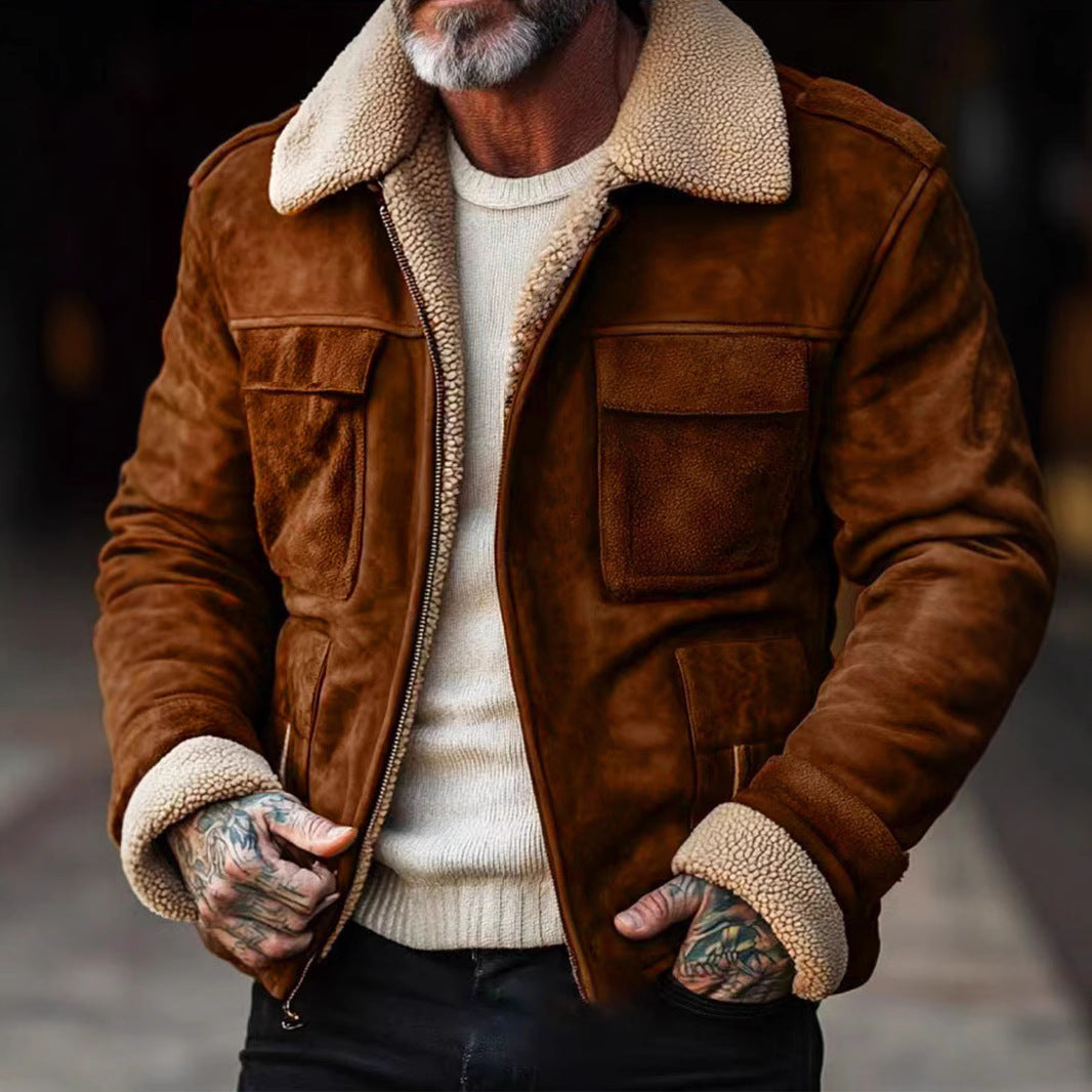 Luxury Lambskin Leather Jacket for Men Chic and Style