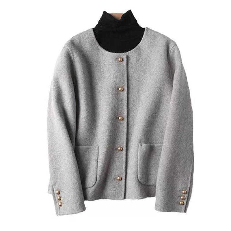 Veste texturée à boutons pour femmes avec boutons décoratifs Chic und Stil