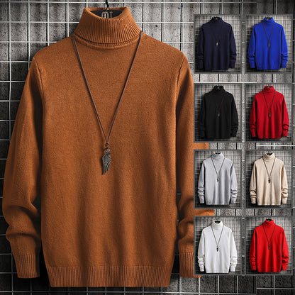 Men's Elegant High-Quality Knit Turtleneck Pullover Chic and Style