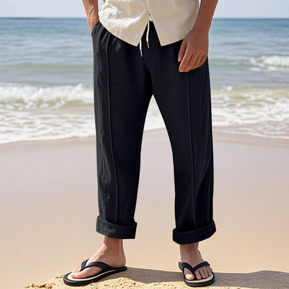 Casual beach pants for men with adjustable drawstring and breathable material Chic and Style