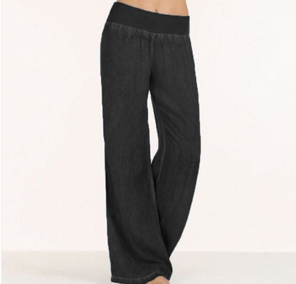 Wide palazzo pants for women with comfortable waist Chic and Style