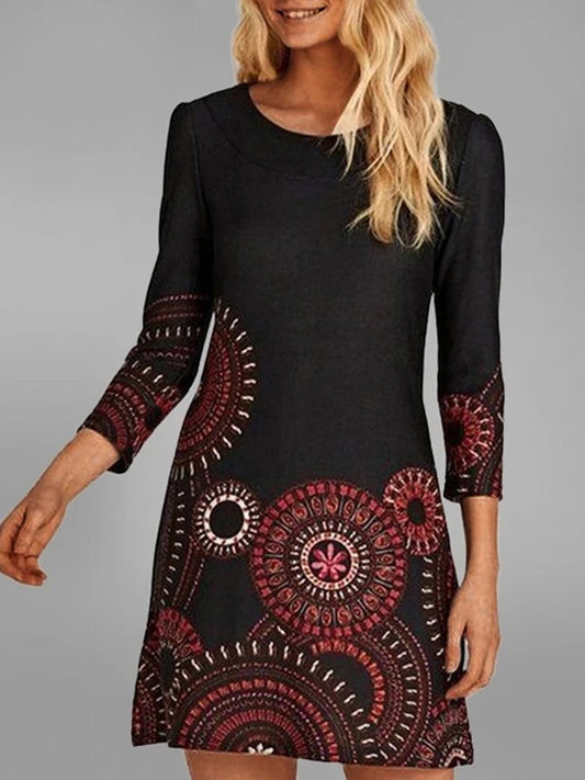 Robe pour femmes avec un design mandala unique et une coupe élégante Chic und Stil