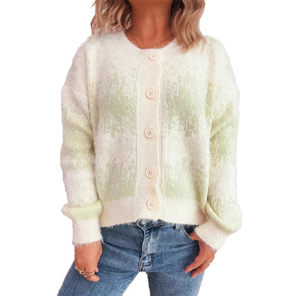 Dames gilet en tricot douillet avec un design de bouton tendance et un matériau doux Chic und Stil