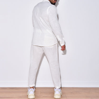 Costume en lin pour homme avec une coupe moderne et un look décontracté Chic und Stil