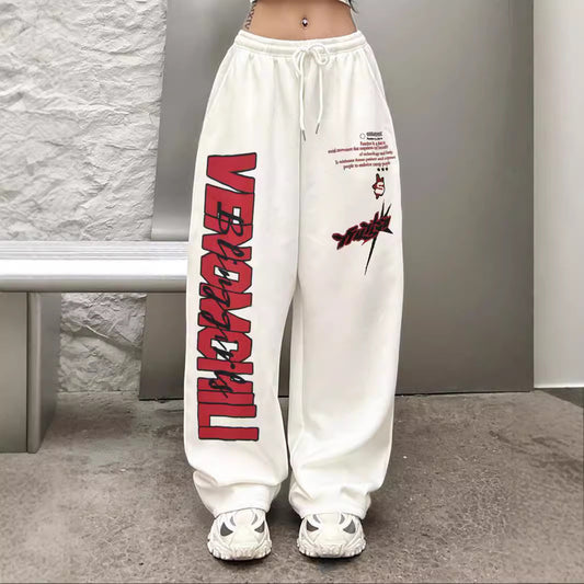 Pantalons de loisirs urbains pour femmes avec des détails d'impression accrocheurs Chic und Stil