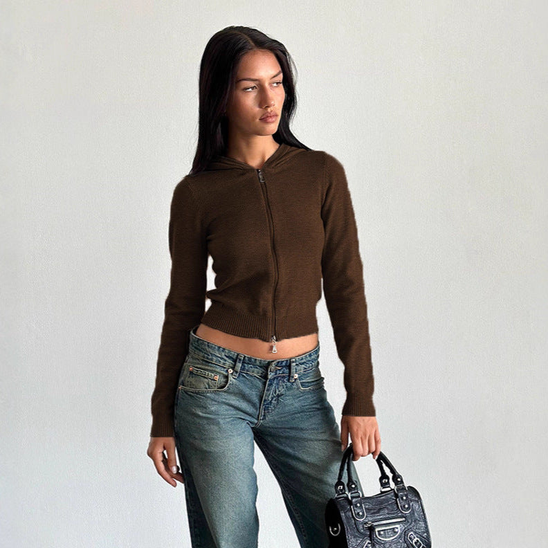 Dames crop Hoodie Chic und Stil