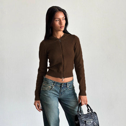 Dames crop Hoodie Chic und Stil