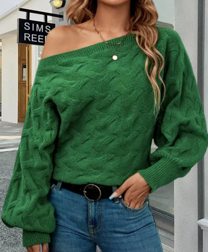 Pull en tricot surdimensionné pour femmes avec design texturé Chic und Stil