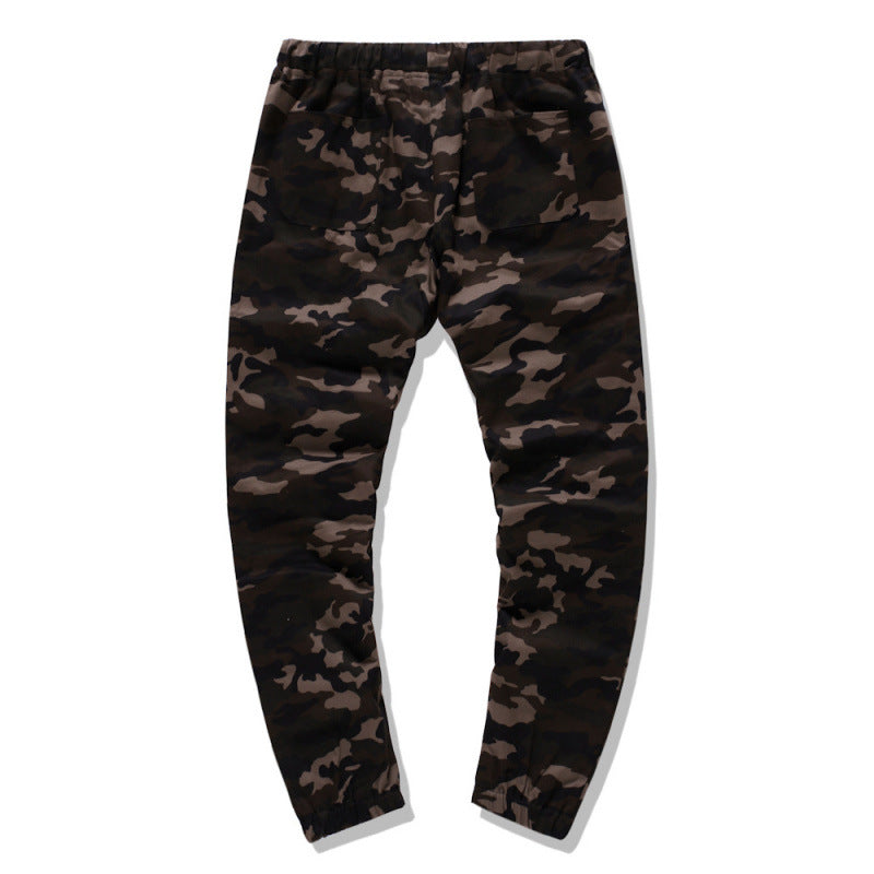 Men's cargo pants with modern camouflage design and elastic waistband Chic and Style