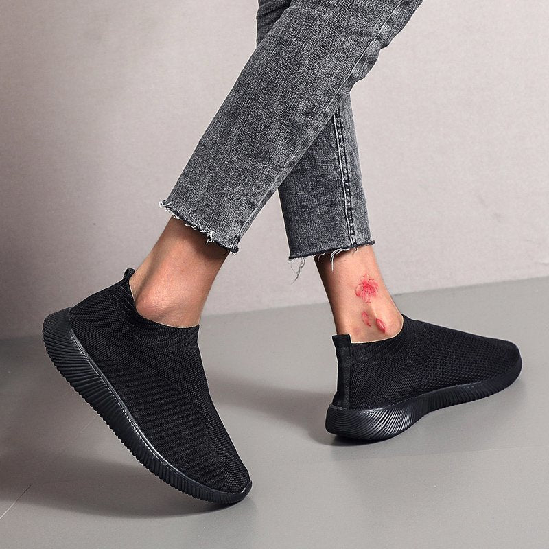 Baskets dames à enfiler respirantes avec dessus élastique et semelle amortissante Chic und Stil