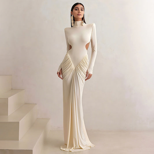 Robe Maxi Élégante pour Femmes avec une Coupe Innovante et des Découpes Raffinées Chic und Stil