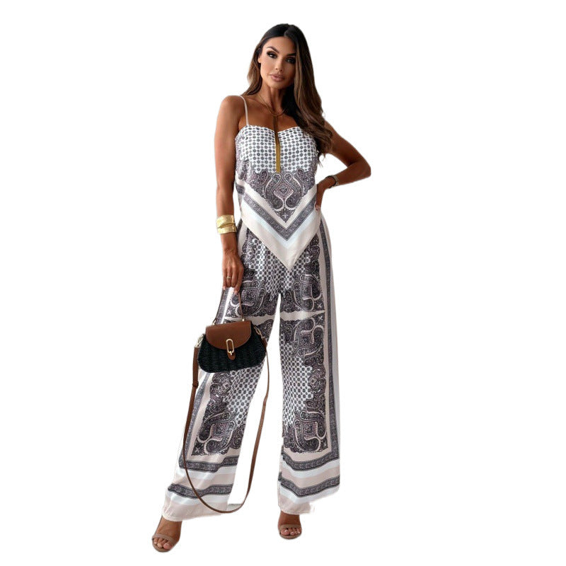 Dames élégant combinaison ample Chic und Stil