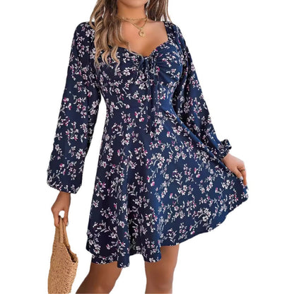 Robe d'été off-shoulder pour femmes avec des accents floraux Chic und Stil