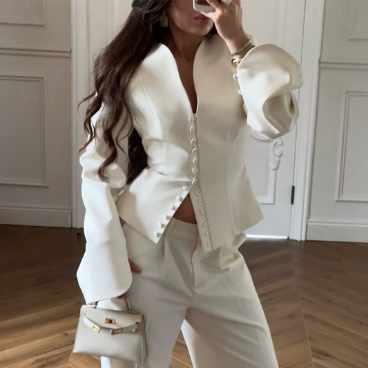 Women elegant blazer and pants set Chic and Style