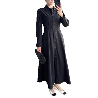 Robe chemise pour femmes avec boutonnière élégante et silhouette cintrée Chic und Stil