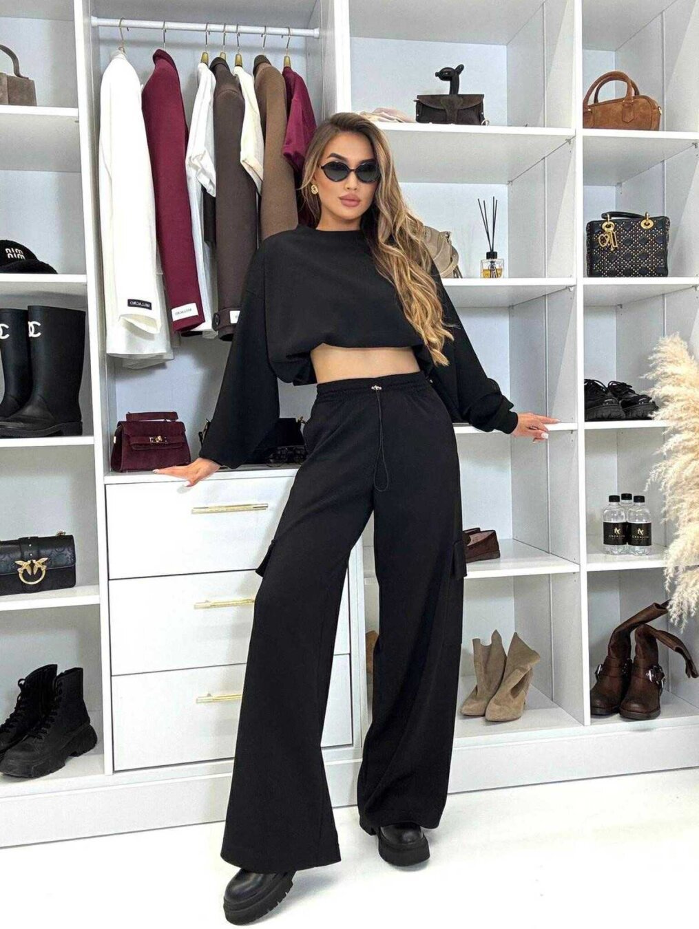 Dames Cozy Oversized Set Chic und Stil