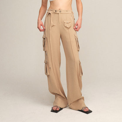 Chic and Style women’s cargo pants with innovative cut and belts