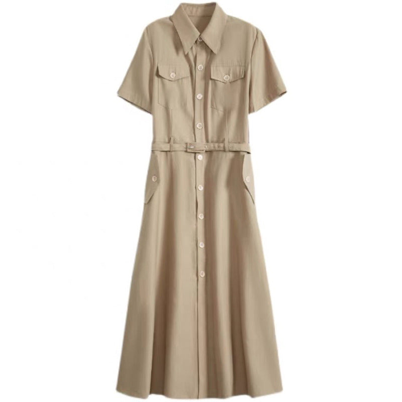 Robe chemise décontractée pour femmes avec ceinture Chic und Stil