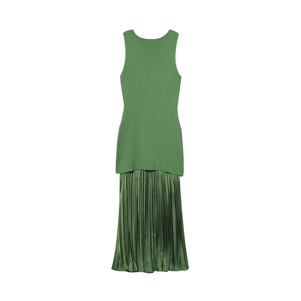 Robe maxi femme avec jupe plissée et haut près du corps Chic und Stil